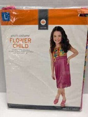 New Costume Flower Child 60s Girl Dress L Large Target Store Special